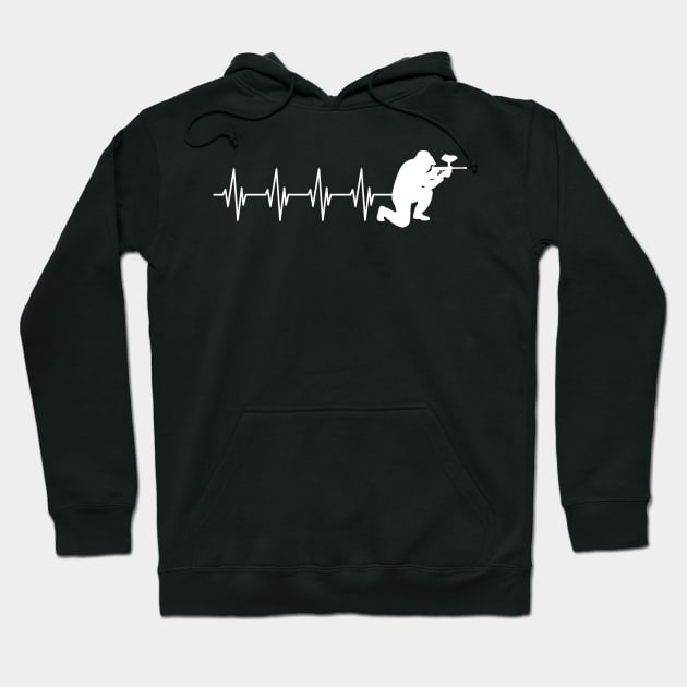 Airsoft Player Heartbeat Hoodie by KC Happy Shop